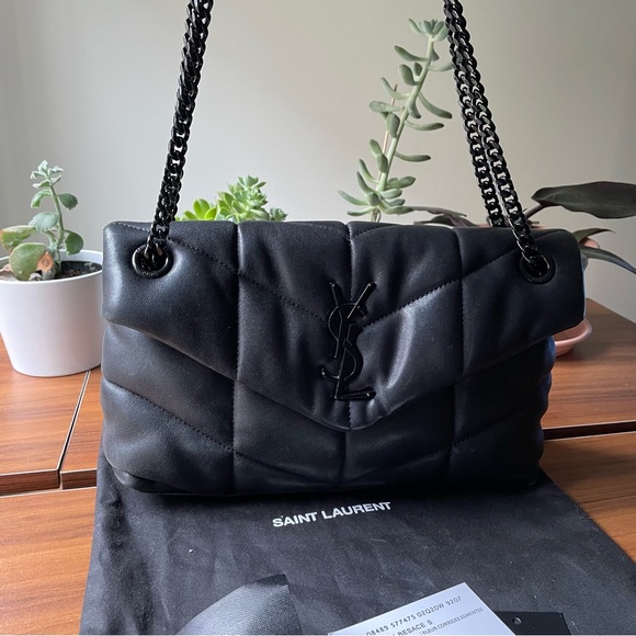 YSL LOU LOU PUFFER IN QUILTED NAPPA LEATHER - Picture 8 of 15